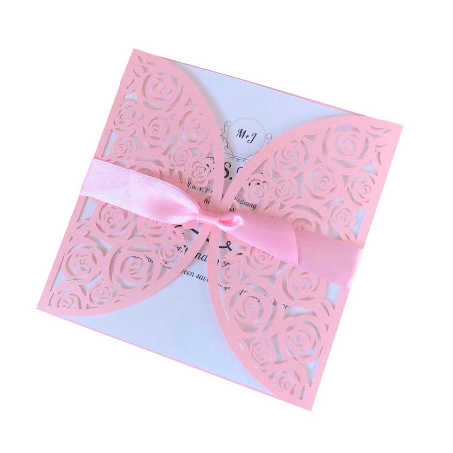Invitation Card Ivory Tint Color Laser Card Greeting Card Holder Wholesale